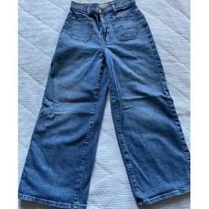 MADEWELL Wide leg crop jean